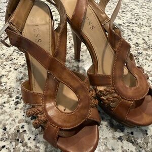 Guess Tan Women's Strappy Heels